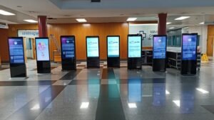 aluguel de telão de led grande formato e totem interativo para eventos feiras exposições e apresentações