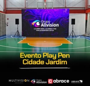 aluguel de totem interativo painel de led para feiras eventos congressos shows