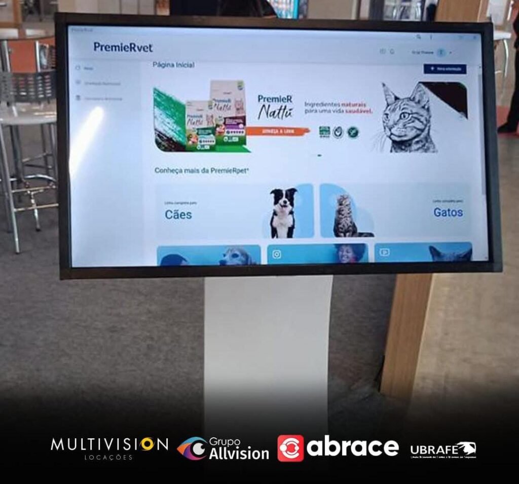 Aluguel de Painel de LED, Totem Digital, Touch Screen, Holograma 3D e Vidwal